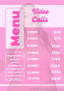 Video call sessions want to experience me live and up close my video