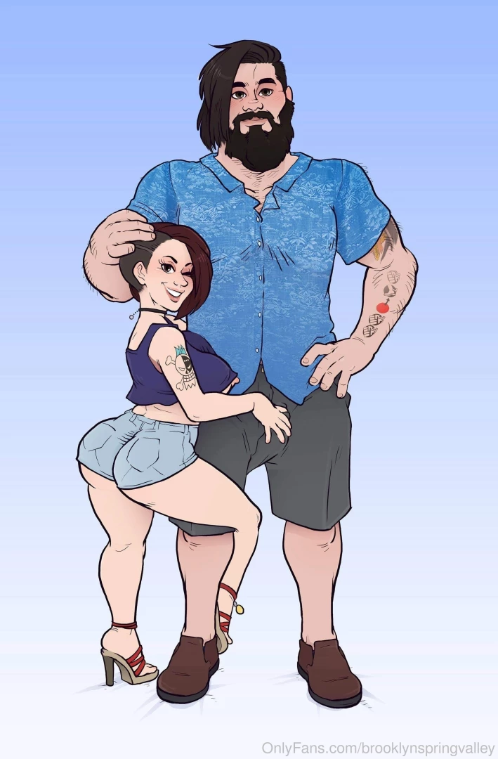 Got a pic of the two of us drawn can t wait to do more with these 