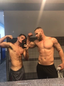 Finally convinced bryce to let his beard grow a bit now we just gotta part 1