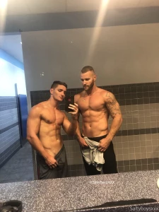 Finally convinced bryce to let his beard grow a bit now we just gotta