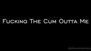 Fucking the cum outta myself not gonna lie this felt good af you can