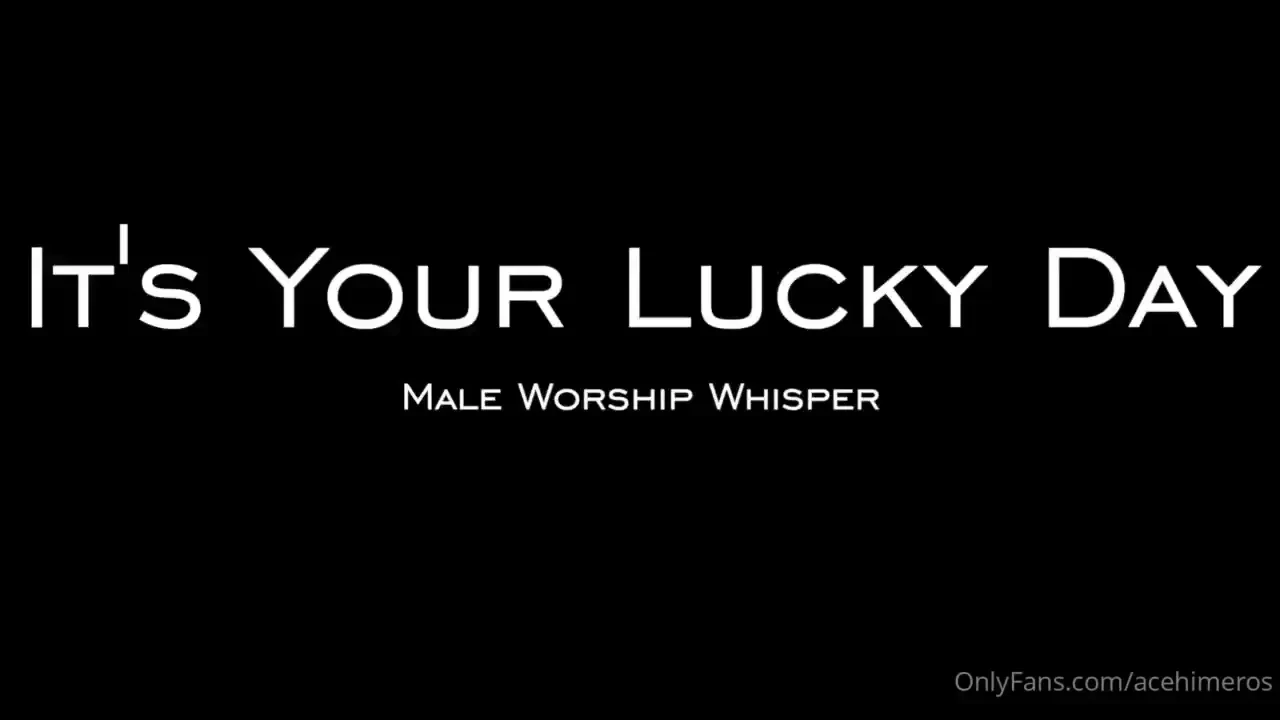 It s your lucky day boy male worship whisper you get to watch me pump 