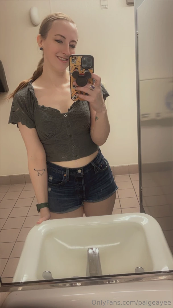 Oh just flashing my boobs in public bathrooms while halloween shopping 