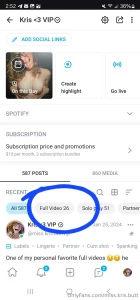 My vip is on sale miss kris buttvip sub and go here for all my