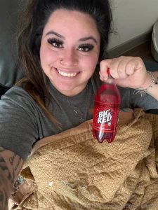 Relaxing drinking my fav soda what should i eat for dinner