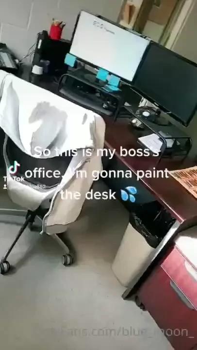 Made a mess on the boss s desk video is available for 25 just let me 