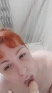 I loved sucking you off in the shower daddy it makes me drip something