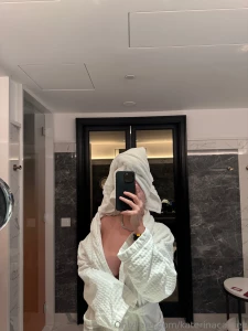 Fresh out of the shower check your messages