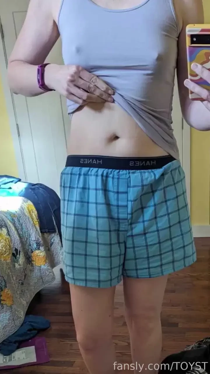 Morning in boxers and a tanktop fyp redhead milfnextdoor smalltits 