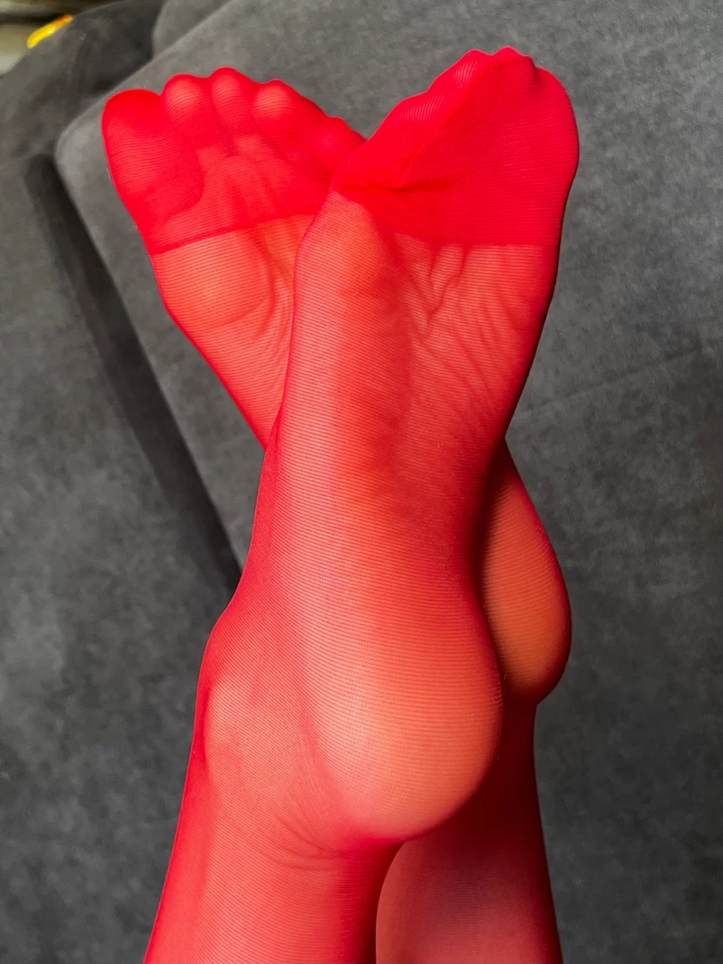 White amp red pantyhose and barefoot pics for you to enjoy and some 