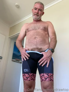 It was a bit sweaty cycling today it get good to peel off the cycling part 10