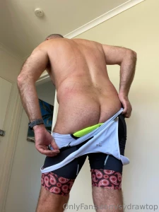 It was a bit sweaty cycling today it get good to peel off the cycling part 8