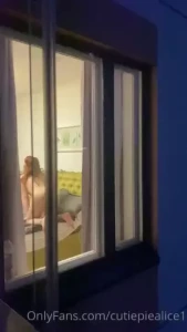 Pov you are my neighbor and u see me camming