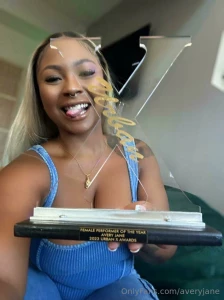 I m thrilled to receive urban x s award for female performer of the part 1