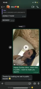 More texts between alina and i ps we are reunited next month