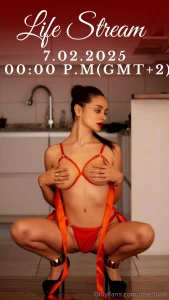 Mistress is preparing a really hot stream or maybe you want a private