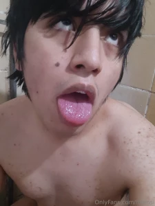 Playing a little before taking a bath