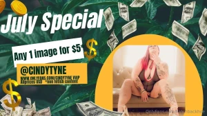 July special tattooed bbw online girlfriend cindytyne 3 50 vvip