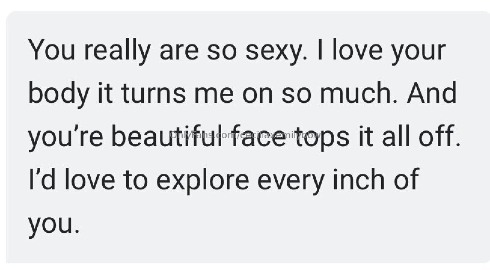 He said it best love getting these sweet messages from you guys are 