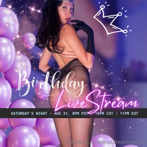 Catch me live on my vip account and celebrate my birthday with me this