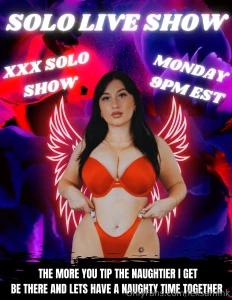 Set the date and cum join me for my naughty live show monday - january