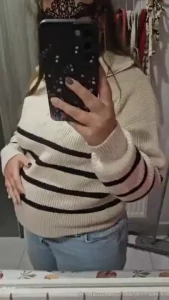 I can feel my tummy fold just growing and growing in these trousers it