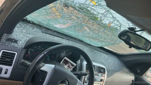 Got my car absolutely fucked up some asshole didn t tie their shit part 1