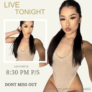 Going live tonight make sure not to be late daddy you don t wanna miss