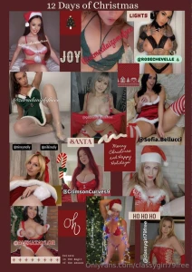 Over 60 mins of video footage for 6 12 sluts of christmas bundle hoe