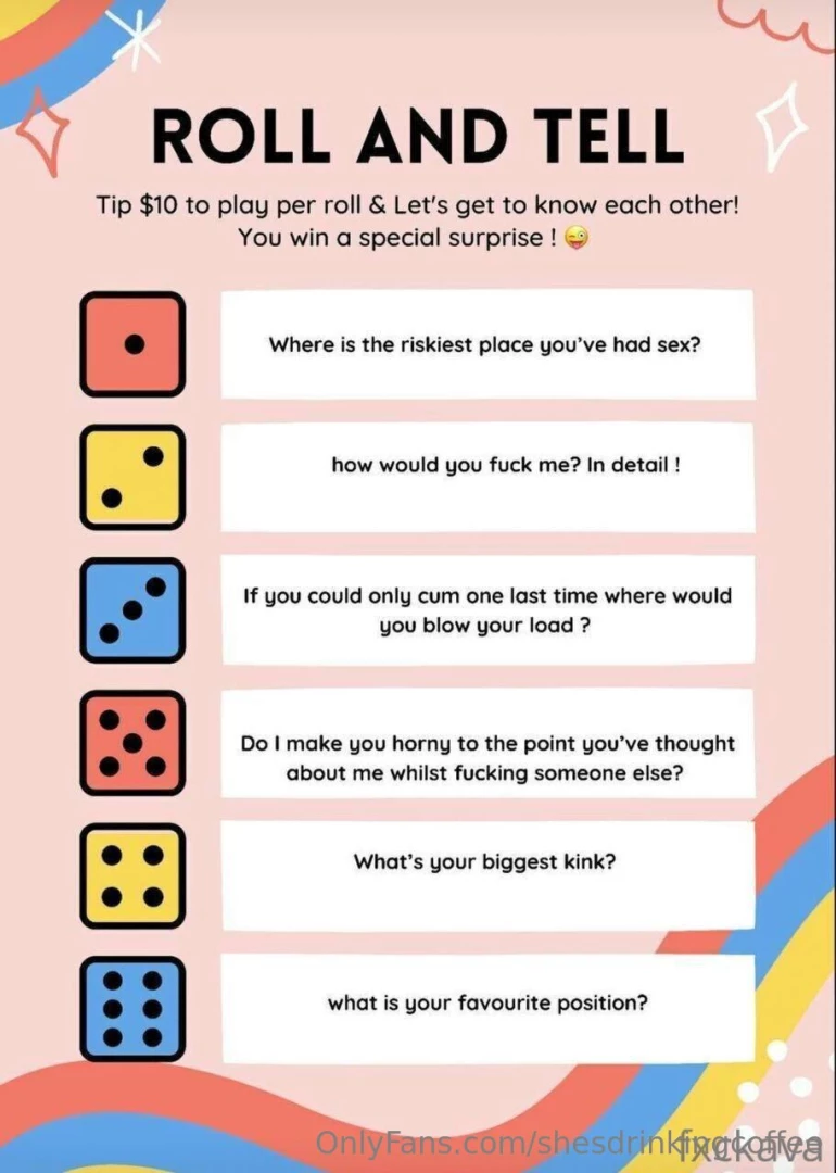 I want to get to know you better let s play roll amp tell tip 10 amp i 