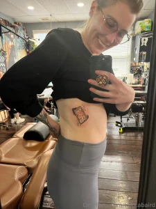 She s got fresh ink this is immediately after so it s very angry still part 1