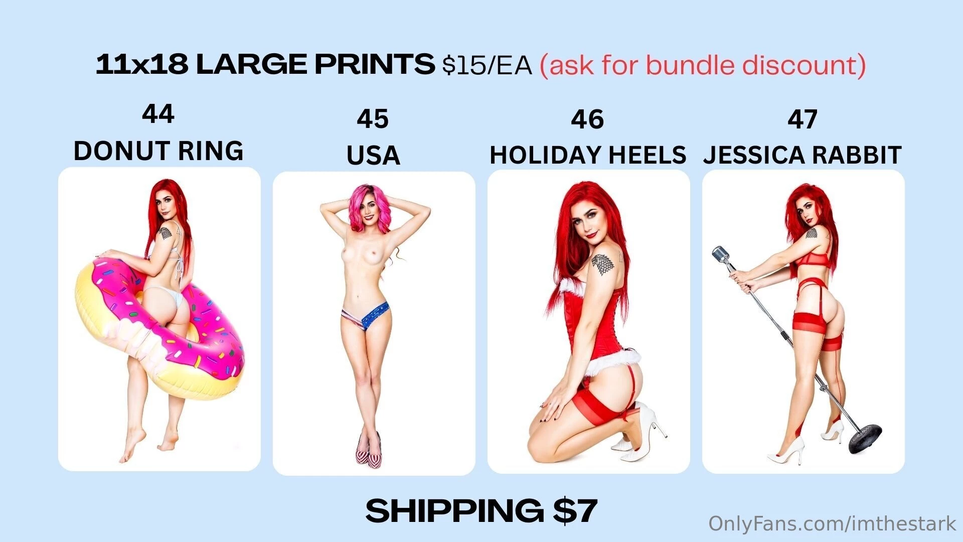 Prints the sizing is on each page there are 47 in total if you want 