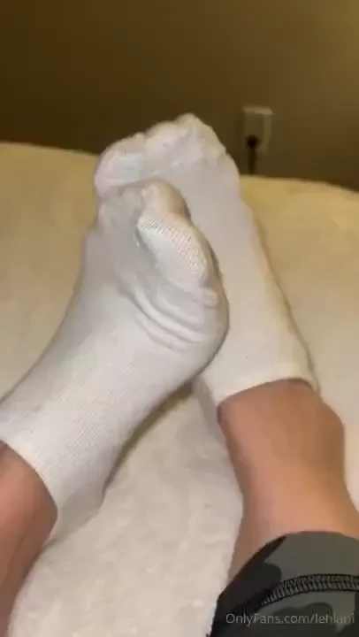 Cute white socks i wore to yoga class 