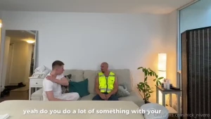 Construction guy came for massage and got used by masseur part 1 he