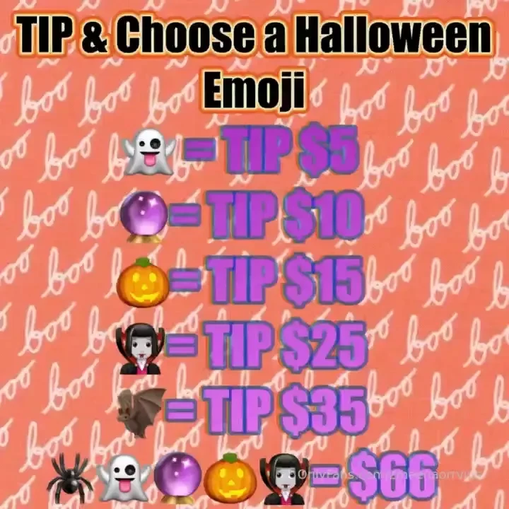 Tip now for ur very own spooky cum bundle 