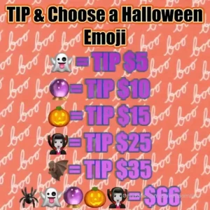 Tip now for ur very own spooky cum bundle