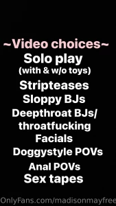 Huge content sale 15- 3 vids 5 pics 40 value 25-5 vids 10 pics 70