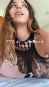 You only get one shot with me