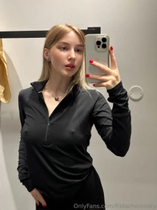 This black tracksuit fits me so well it accentuates my gorgeous figure