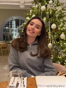 A sweater keeps warm and a christmas tree puts in the mood a simple