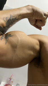 You like my biceps sit on my sweaty throbbing cock part 1