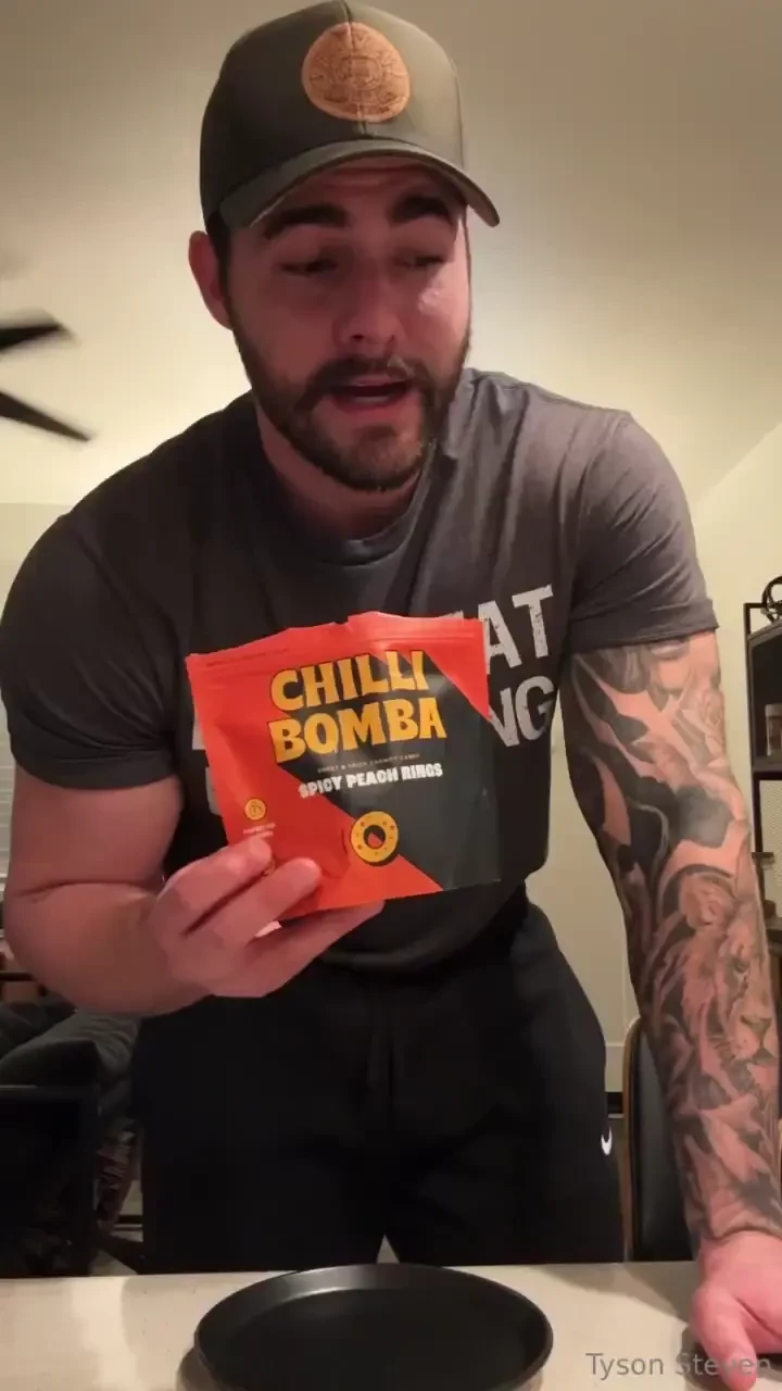 Horny as hell and cumming on spicy peach rings for a snack 