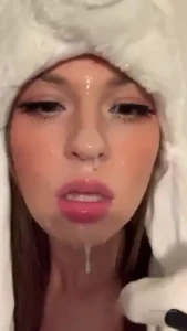 Showing off the huge mess on my face hope you guys enjoy