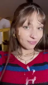 Some clips of me showing off my latest facial part 3