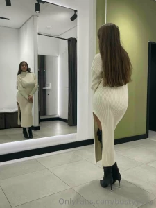 How do you like my dress does it fit me we could go to a restaurant
