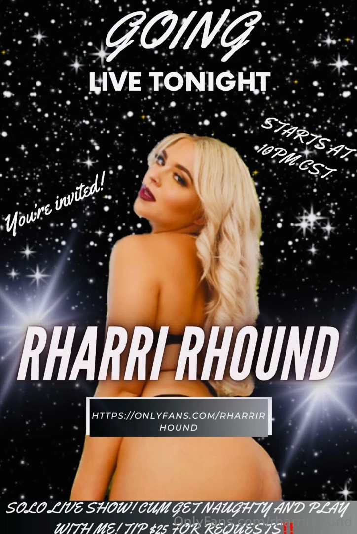 Guess what i m going live tonight 10pm cst so clear some time for me 