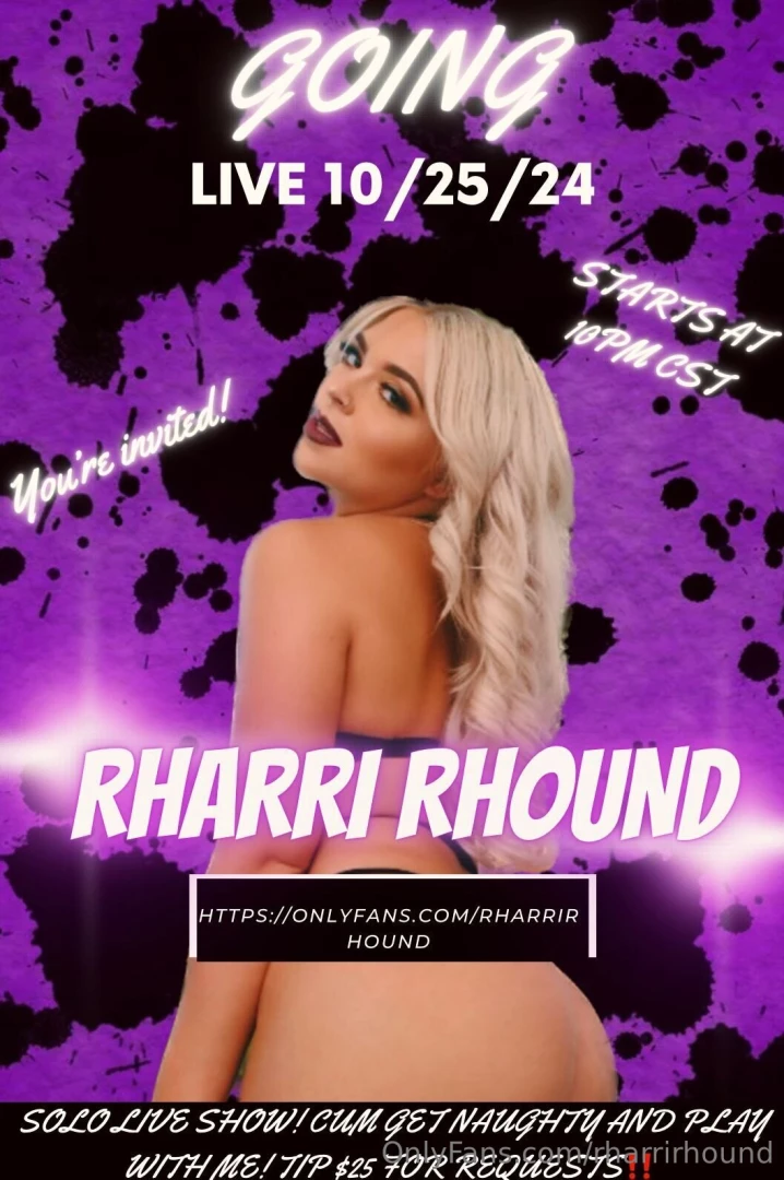 Make sure you open up your time for this live show tomorrow 10pm cst 