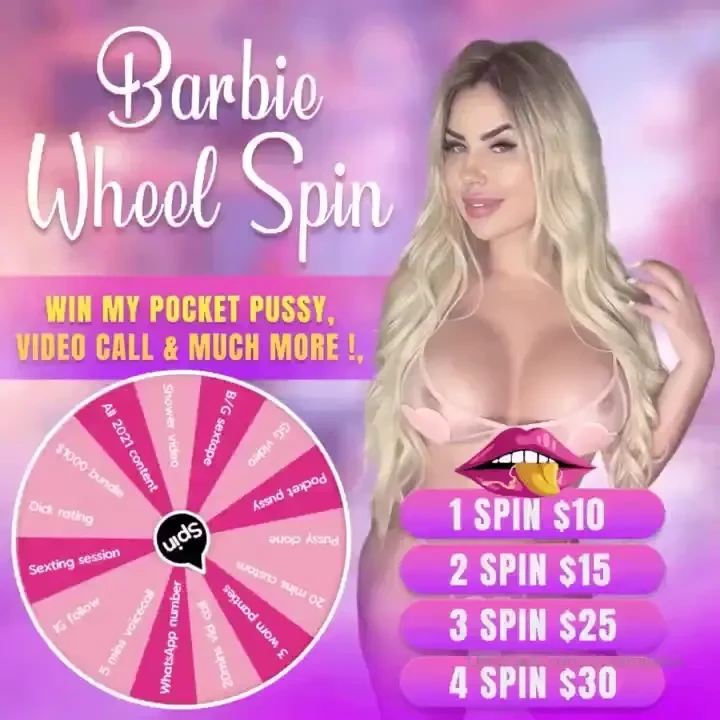 Barbie wheel spin win my tight flesh light pocket pussy video calls 