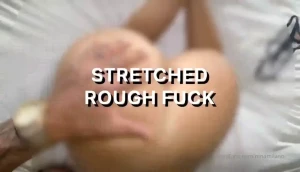 Stretched and rough in black latex baby i ve never been fucked like