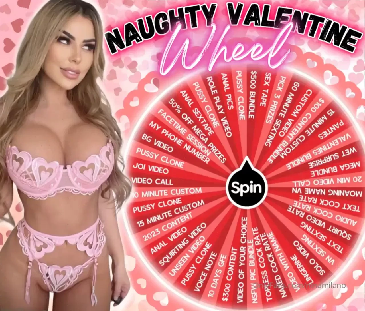 Your very own valentine s wish - if you could have one thing from me 